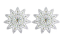 Load image into Gallery viewer, Reusable LED Light-Up Star Rhinestone Pasties – Festival Nipple Covers