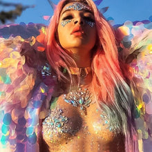 Load image into Gallery viewer, 2 Pairs Reusable Sexy Rhinestone Pasties Nipple Covers