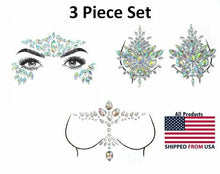 Load image into Gallery viewer, Reusable Rhinestone Body Stickers and Pasties
