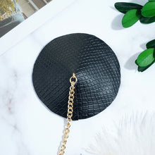 Load image into Gallery viewer, Sexy PU Leather Body Chain Nipple Cover Reusable With Choker Women Nipple Pasties Chest Stickers Necklace Party Club Accessories