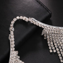 Load image into Gallery viewer, INS Rhinestone Long Tassel Chest Bracket Bra Chain Sexy Lingerie Cover Breast Pasties Nipple Stickers Set Body Jewelry for Women