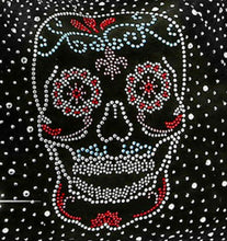 Load image into Gallery viewer, Sass Chick Sugar Skull Rhinestone Beaded Fringe Hobo Handbag
