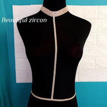 Load image into Gallery viewer, Fashion sexy slave set women Rhinestone Necklace shiny crystal necklace waist chain exquisite romantic Valentine's Day gift