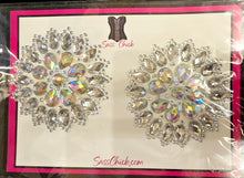 Load image into Gallery viewer, LED Light Up ROUND Rhinestone Reusable Pasties
