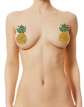 Load image into Gallery viewer, Right Side Up Pineapple Pasties and Jewelry Set
