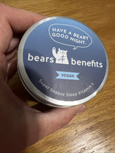 Load image into Gallery viewer, Bears with Benefits Melatonin Gummies 5 mg, 60 Count, Vegan, Gluten Free
