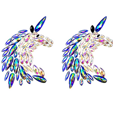 Load image into Gallery viewer, Unicorn Reusable Sexy Rhinestone Pasties
