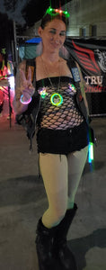 Reusable LED Light Up Rhinestone Pasties w/ Body Glue for Reapplication