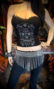 Sass Chick Best Seller!  Blingy Belt Skirt's Matching Top/Necklace Body Jewelry