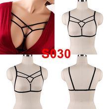 Load image into Gallery viewer, Body Harness Lingerie Belt Crop Tops Cage Harness Bra Black Sexy Elastic Adjust Strappy Bra Dance Rave Wear for Women
