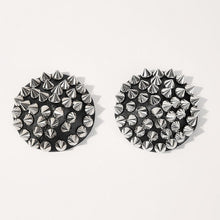 Load image into Gallery viewer, 1Pair Rivet Nipple Cover Reusable Self Adhesive Round Shape Bra Nipple Pasties Women Chain Edge Tassel Breast Protector Stickers
