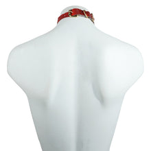 Load image into Gallery viewer, Women Sexy Body Chain Jewelry Red Leather Nipple Cover With Choker Self Adhesive Breast Wear Reusable Nipple Pasties For Cosplay
