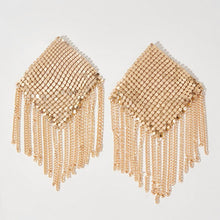 Load image into Gallery viewer, 1Pair Rivet Nipple Cover Reusable Self Adhesive Round Shape Bra Nipple Pasties Women Chain Edge Tassel Breast Protector Stickers
