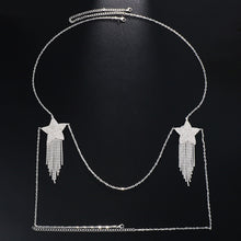 Load image into Gallery viewer, Sexy Metal Chain Nipple Cover W/Choker Reusable Nipples Bondage Collar Body Chain Sex Games Toys For Women Intimates Accessories
