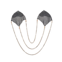 Load image into Gallery viewer, Sexy 1 Pair Rhinestone Nipple Pasties Stickers Women Multilayer Metal Chain Tassel Nipple Cover Reusable Nipple Cover For Party
