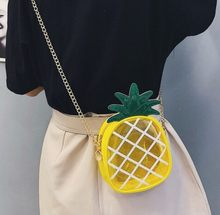 Load image into Gallery viewer, Small Transparent Pineapple Bag w/ Chain

