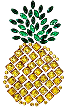 Load image into Gallery viewer, Set of 2 Rhinestone Pineapple Decals
