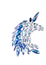 Load image into Gallery viewer, Set of 2 Rhinestone Unicorn Decals
