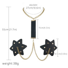 Load image into Gallery viewer, New Women Sexy Body Jewelry Chain Linked Nipple Cover Reusable With Choker Nipple Pasties Bondage Collar Sex Games Toys Party
