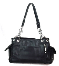Load image into Gallery viewer, Sass Chick Rhinestone Skull and Crossbones Shoulder Bag Concealed Carry
