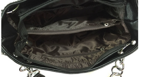 Sass Chick Rhinestone Skull Shoulder Handbag Concealed Carry