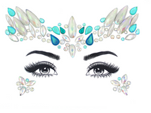 Load image into Gallery viewer, Glow in the Dark Face &amp; Eyes Sexy Rhinestone Body Stickers
