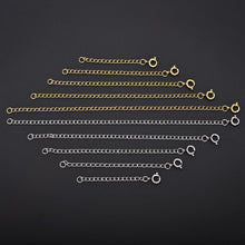 Load image into Gallery viewer, 5pcs/Lot Stainless Steel Lobster Clasps Extended Chains For Necklace Extension Chain Jewelry Making Supplies Findings

