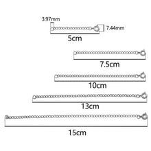 Load image into Gallery viewer, 5pcs/Lot Stainless Steel Lobster Clasps Extended Chains For Necklace Extension Chain Jewelry Making Supplies Findings
