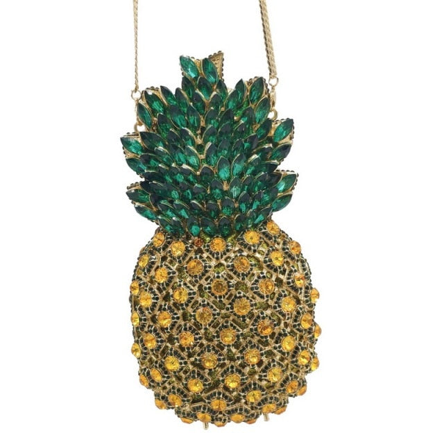 Luxury Pineapple Rhinestone Evening Clutch