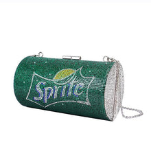 Load image into Gallery viewer, Rhinestone Pepsi and Sprite Cocktail Evening Clutch (3 Colors)
