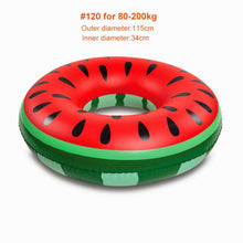 Load image into Gallery viewer, Giant Pool Float Swimming Ring Pineapple Watermelon Inflatable Mattress Floating Row Swimming Circle Beach Pool Party
