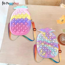 Load image into Gallery viewer, Kids Push Bubble Fidget Pineapple Purse - Anti-Stress Relief - Special Needs - Autism
