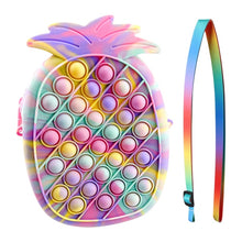 Load image into Gallery viewer, Kids Push Bubble Fidget Pineapple Purse - Anti-Stress Relief - Special Needs - Autism
