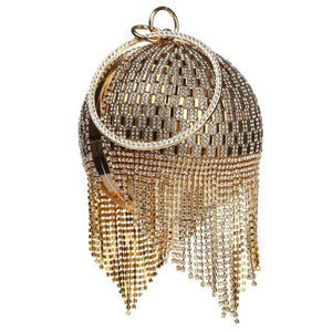 Rhinestone Ball Cocktail Evening Clutch (Several Colors)